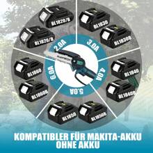 IKUNQUAN Taille-haie télescopique sans fil 2 en 1, mini tronçonneuse avec 2 batteries 3000 mAh, mini tronçonneuse électrique 6 pouces avec perche télescopique 1,3-2,5 m, batterie de tronçonneuse à main pour cisailles de jardin, sécateurs, coupe du bois