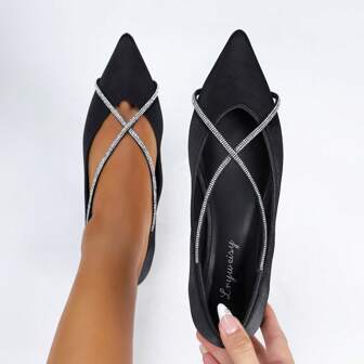 Casual Versatile Minimalist Fashion Pointed Toe Women Flat Shoes