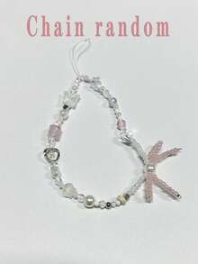 1pc Luxury INS Cartoon Full Screen Cat Pattern Rhinestone Phone Case With Bow Beaded Lanyard Accessory, Compatible With IPhone 17/17 Air/17 Pro/17 Pro Max, 16, 16 Pro, 16 Plus, 16 Pro Max, 15, 14, 13 Pro Max, 12, 11, TPU Shock-Proof And Drop-Proof Full Coverage Phone Case - Floral Cat - View 6