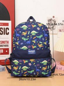 Set di 2 pezzi, zaino in nylon e astuccio con chiusura lampo, per ragazzi e ragazze, ideale per il ritorno a scuola, stile moderno e carino, versatile per viaggi, attività all'aperto e regali festivi