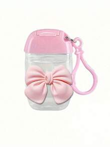 1PC/2PCS/3PCS Pink, White, Rose Red, And Transparent Empty Bottles For Hand Sanitizer Filling. Equipped With A Pink Bowknot, 30ml Portable Style, Hanging Rope Keychain, Pink Flip Cover. Reusable Portable Empty Bottles, Refillable Cosmetic Containers. Suitable For Liquid Lotions Or Creams, Essential For Travel And Dormitories. Perfect For Gifting To Mothers, Teachers, Friends, Ideal For Back-To-School, And A Great Valentine's Day Gift.