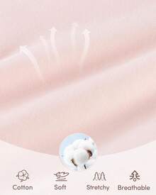 Domee Teen Girls Cotton Underwear Panties Briefs Pack Of 8 Underpants - Solid Color - View 8