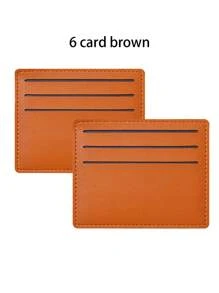 1pc, Wallet Credit Card Bag, RFID Credit Card Holder, Ultra-Thin Pocket Wallet With ID Card Window, Suitable For Both Women And Men, Fashionable Style; Slim And Minimalist Style
