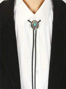 1 buc Unisex Albastru Celtic Model Turcoaz Pandantiv Stil Texas American West Cowboy Bolo Tie Cravată Metalică 1 buc