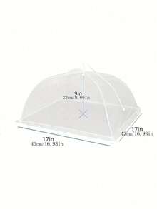 Set de 3 tapas plegables de malla blanca, cubiertas de alimentos multifuncionales de cocina y comedor anti-mosquitos, protector de alimentos emergente para fiestas al aire libre, picnics y BBQ, protege los alimentos de insectos y residuos, evita que las moscas y mosquitos se acerquen a los alimentos, aplicable en la cocina, comedor y fiesta/picnic