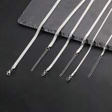Novo colar de corrente fina de lâmina de 4 mm de prata esterlina 925 para mulheres e homens, joias luxuosas para festa de casamento, presentes para melhores amigos e festas de fim de ano