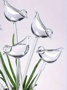 2 /4 Pink Tulip Watering Balls, Narrow Outlet Design Can Prolong The Dripping Time, Suitable For Indoor And Outdoor Plant Self-Watering Incubators.