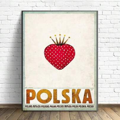 1pc Fall Vintage Poland Local Pictorial Babimost Podhale Wista Posters Prints Canvas Printing Wall Arts For Room Home Decor No Frame