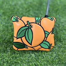 1 szt. pomarańczowy pokrowiec na główkę kija golfowego, pokrowiec na putter golfowy i modny pokrowiec na kij golfowy są odpowiednie dla entuzjastów outdooru obu płci. Wykonane z wodoodpornych materiałów, zapewniają najlepszą ochronę dla Twojego kija golfowego