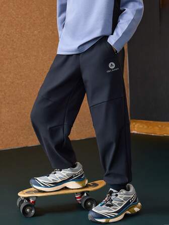  ASK JUNIOR Tween Boys' Spring Casual Pants, Children Middle & Large Kids Sports Leisure Trousers, Teenagers