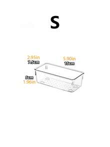 7件組透明塑料抽屜收納盒套裝，多功能，包含4種尺寸的桌面抽屜分隔板，適用於存放化妝品、配件、廚房、臥室、浴室、辦公室、學校用品、學生用品及返校用品 - 無色 - 查看 15
