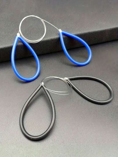 Ceramic Cutting Tool, Steel Wire Ceramic Cutting Tool, Cutting Tool, Specially For Ceramic Artists, Black And Blue Handle, Ceramic Wheel Line Cutting Tool, Ceramic Line Cutting Tool Set, Stainless Steel Material, Used For Clay Sculpture, Carving And Shaping, Essential Ceramic Art Tool