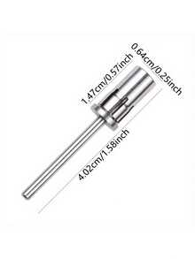 1PC Nail Art Sanding Band Mandrel Bit, Silver/Golden/Color Titanium Grinding Head Shaft, Manicure Pedicure Exfoliating Tool, For Nail Removal To Remove Dead - Multicolor - View 4