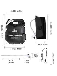 1pc Upgraded Outdoor Camping Shower Bag, Suitable For Men And Women, Portable, Waterproof, UV-Resistant, Material, Ideal For Outdoor Activities, Camping, Beach Travel, And More