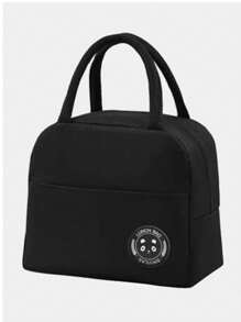 1pc Portable Insulated Lunch Bag, Thickened Foil Thermal Tote Bag For Family Picnics, Students Lunch Box