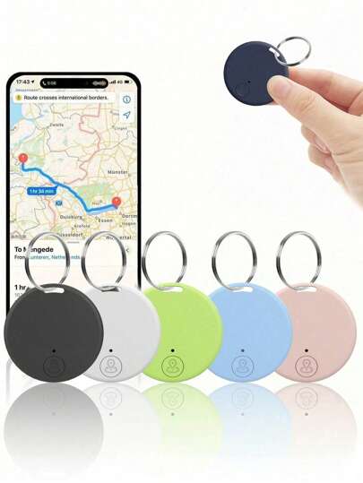 1/5 szt. Lokalizator GPS Bluetooth i lokalizator kluczy dla systemów iOS/Android, zasięg do 30 m, przenośny znacznik antyzaginieniowy do bagażu/zagubionych przedmiotów, zwierząt domowych, portfela, kluczy, osób starszych