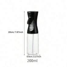 1 pieza Botella rellenable con rociador y vertedor de aceite, rociador de alta presión, botella rociadora de aceite con boquilla ajustable, rociador de tamaño portátil para el cabello, maquillaje, plantas, aceite de cocina, ensalada, hornear, barbacoa