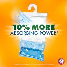 Arm & Hammer Essentials - Amortiguador de humedad y eliminador de olores, 17 onzas, paquete de 3, sin fragancia, absorbentes de humedad para armarios, lavaderos y dormitorios, frescura duradera - Sin perfume - Ver 9