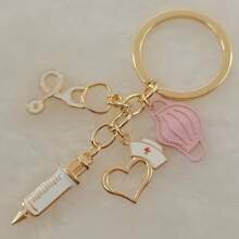 Ensemble de porte-clés d'outils médicaux uniques de rue - stéthoscope, seringue et masque - des cadeaux parfaits pour les infirmières ! Accessoires de voiture Charm de sac