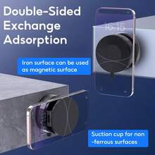 磁性车载手机支架，真空吸盘手机支架，兼容性广，360度旋转吸盘，无胶可折叠 - 彩色 - 查看 7