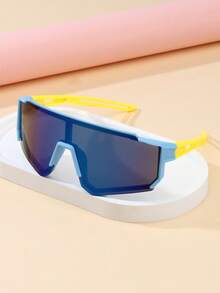 1 件儿童时尚眼镜，男女通用骑行、滑雪、登山经典多功能护目镜，适合旅行户外运动 - 彩色 - 查看 6