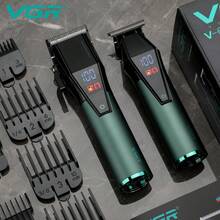 VGR 专业 9000 转/分钟理发器 数字显示 可调节电动理发器 男士节日礼物 理发师理发器 V-677 - 彩色 - 查看 4