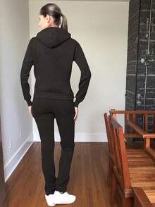 Women Sports Sets - 黑色 - 查看 2