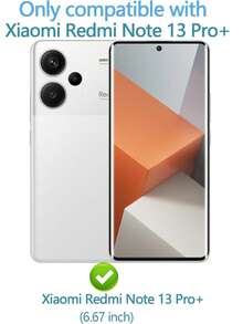 2 件钢化玻璃屏幕保护膜 + 2 件相机镜头保护膜，适用于小米 Redmi Note 13 Pro Plus - 9H 硬度、3D 高清清晰度、防刮擦、高灵敏度，兼容手机壳。适用于 Redmi Note 14 Pro 4G / Redmi Note 14 Pro 5G / Redmi Note 14 Pro Plus - 無色 - 查看 5