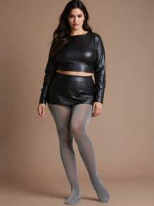 1 Pair Women Ballet/Dance Shaping Pantyhose, Slimming Vertical Stripe Tights, Sexy European Style Stitching Leggings
