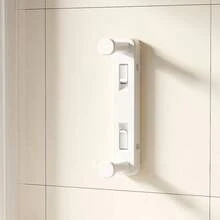 1 Pc Retractable Clothes Hanger With Double Suction Cups For Non-Slip, No Drill Wall Mounted Installation, Space-Saving Balcony-Ready Storage Rack For Compact Rooms And Small Apartments, Extendable Arms For Flexible Hanging, Seamless Mounting, Durable Frame, Easy Accessibility, Keeps Clothing Organized And Dry, Ideal For Laundry Rooms, Bathrooms, And Tiny Kitchens, Versatile Solution For Maximizing Vertical Space And Minimizing Clutter In Everyday Living Spaces - Multicolor - View 7