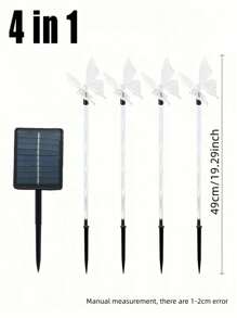 4pcs Solar Butterfly Garden Stake Lights, LED Decorative Pathway Lighting With 8 Modes, Outdoor Solar Powered Landscape Lamps For Yard, Patio, Flower Pots, Home Decor(300mAh)