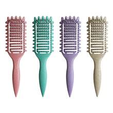 卷发梳 | 2025 专业卷发梳，打造完美卷发、波浪卷发和卷发 - 防毛躁、顺滑顺滑，沙龙级造型，适合返校季、旅行度假必备、女士发饰 - 彩色 - 查看 6