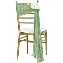 20pcs Gauze Bow Chair Covers, Satin Ribbon Chair Back Decorations For Wedding Aisle, Party, Event - Multicolor - View 14