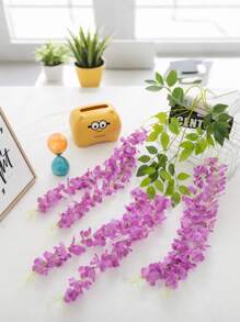 1pc UV-Resistant Artificial Pea Flower Vine - Elegant Outdoor Decor For Weddings, Home, And Garden - Perfect For Archways, Table Settings, And DIY Crafts - Ideal For Mother'S Day, Valentine's, Thanksgiving, And Easter Celebrations, Artificial Outdoor Flowers