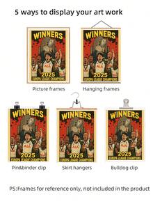 1pc Tottenham Hotspur Europa League Champions Comic Book Wall Art Style Stadium Poster With Son Heungmin, Frameless Canvas Painting, Man Cave Sports Decor For Bedroom/Living Room/Office/Game Room, Perfect Gift For Football Fans & Back To School Decor (Soccer Wall Print, Vacation Travel, Beach Graduation, Wall Prints, Funky Posters) - Multicolor - View 6