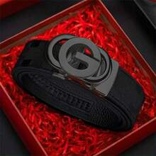 奢华男士G字母印花自动扣皮带，时尚休闲百搭，是理想的礼物之选。长度可定制，适合休闲、商务、男友、丈夫、父亲等各种场合，是送给男士的理想礼物。日常佩戴、时尚、青少年、户外、度假、运动、旅行、街头、波西米亚风、复古等各种场合，也适合秋季、万圣节等秋冬季节佩戴。适合青少年、青年、男士，休闲、户外、运动、度假、毕业、生日等各种场合，是理想的礼物之选。日常佩戴也十分合适。 - 彩色 - 查看 17