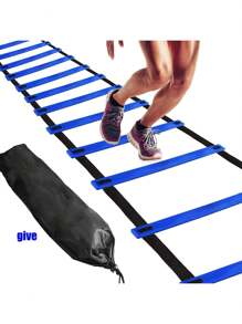 Escada de Agilidade com 12 Degraus, Escada de Velocidade, Escada de Treinamento para Futebol, Velocidade, Futebol, Treinamento de Condicionamento Físico para os Pés, com Bolsa de Transporte, Equipamento de Treinamento de Agilidade