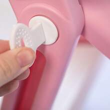 Asiento Entrenador para Inodoro Acolchonado con Escalera (Verde/Azul) - Rosa / Blanco - Ver 7