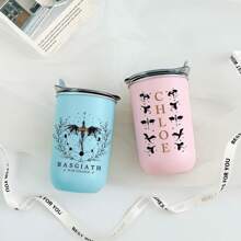 1 cană de ou personalizată de 350 ml, inspirată de Fourth Wing - Pahar personalizat Basgiath War College - Cadou pentru fanii Xaden Riorson și Violet Sorrengail Dragon Rider - Cană din oțel inoxidabil pentru iubitorii de cărți fantastice - Izolată cu perete dublu - Perfectă pentru cafea și ceai