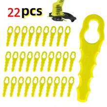 30-99 peças Lâminas de Cortador de Plástico para Aparador de Grama Elétrico Sem Fio Ferramenta Trançadeira, Lâminas de Aparador de Grama de Reposição, Ferramenta de Jardim