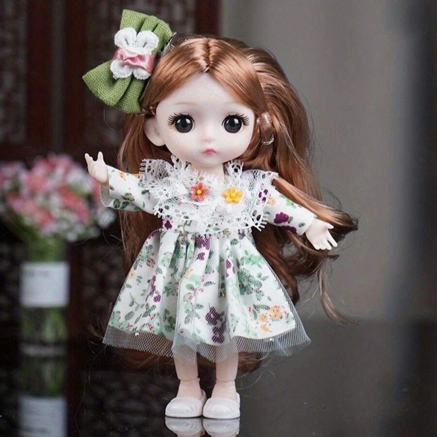 Cute Girl Modern Realistic Doll Toys Dress Up Doll Fashion Little Princess Toys Kids Birthday Gifts - 可昕 - 查看 1