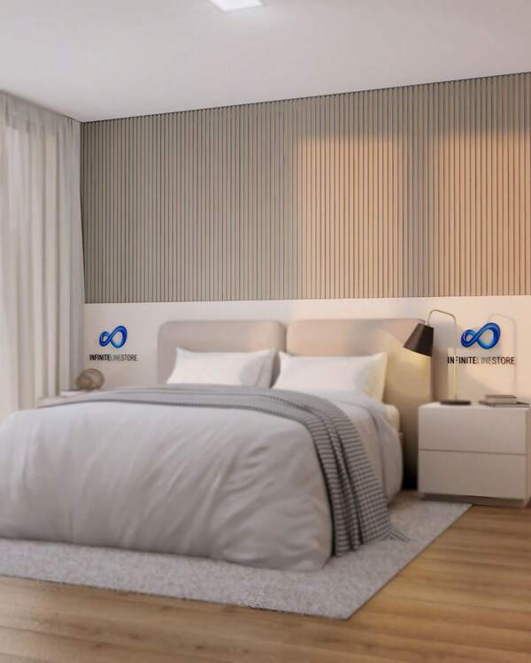 50 Placas Ripadas MDF 45cm Altura X 11cm Largura Painel Decorativo de Parede Para Sala Quarto Escritório Multi Ambientes
