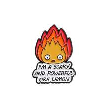 1 Pc Cute Cartoon Flame Series Lapel Pin, Funny Anime Character Peripheral Quirky Style Brooch, Versatile Fashion Accessory - Flame - View 16