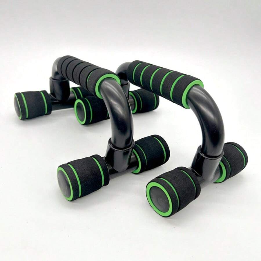 Jogold 2x Push Up Bars Press Ups Handles Stand Home Gym Exercise Workout Foam Bars Pair - Green - View 1