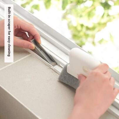 1pc Window Groove Cleaning Brush, Specialized For Narrow Spaces And Window Sills Cleaning Tool