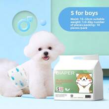 10pcs Pet Disposable Diapers, Dog Physiological Sanitary Pads, Unisex Puppy Urine Pads, Pet Supplies