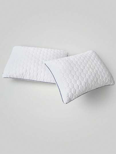 1pc Hotel Home Bed Pillow, Luxe Quality, Made Premium Zachte Feather Alternative Filling, Com Tafel High Elasticity Pillows, Bedroom, Guest Room, Dorm Room (50x70) view 5