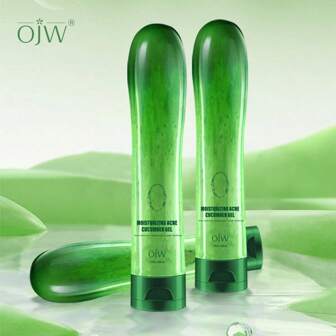 Gel de concombre OJW, essence faciale apaisante et hydratante après le soleil, améliore l'éclat et le teint, rend la peau plus claire, plus lumineuse et rayonnante, adoucit et nourrit la peau, convient aux hommes et aux femmes, 250 ml