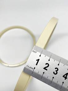 2pcs/Set Beige Faux Bamboo Single Ring, ABS Material, 3 Sizes, Sturdy & Smooth, Suitable For Dreamcatchers, Lotus Lamps, Handmade DIY Crafts