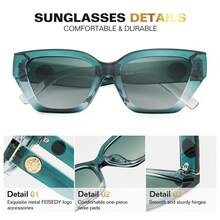 Retro Rectangle Polarized Fashion Glasses Women Men ,Y2K,Summer Beach Sun Glasses,Vintage 90s Small Narrow Square Casual Sun Glasses,CK0299 - 007 - Xem 6